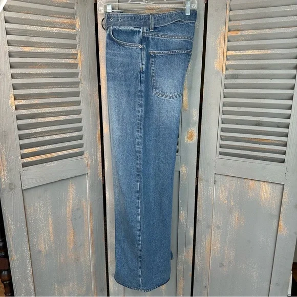 Reformation Dree Belted Baggy Wide Leg Jeans Sz 27 - Picture 15 of 15